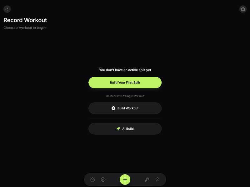 Preview for Fitness Workout App Screen Template