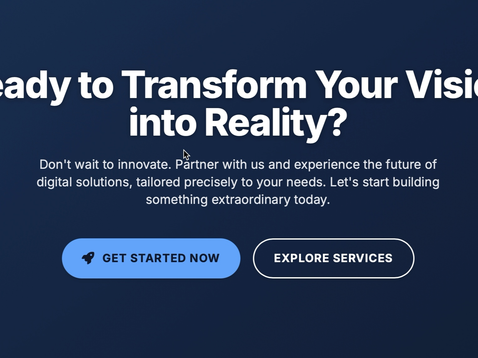 Preview for Call to Action Hero Section