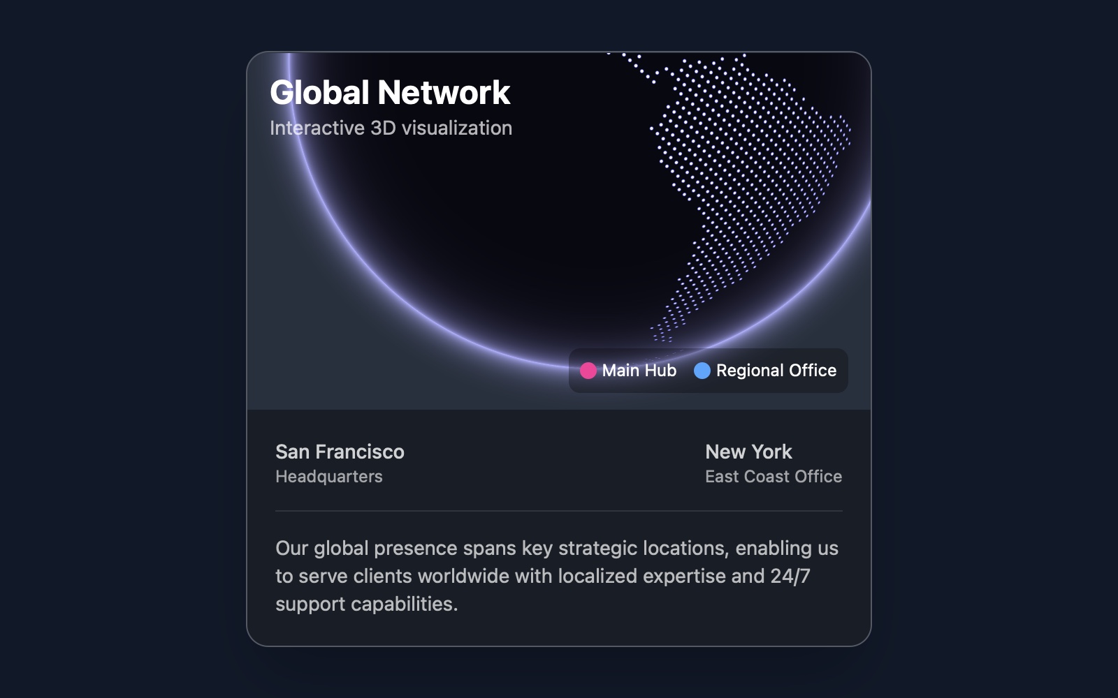 Preview for 3D Interactive Globe Visualization