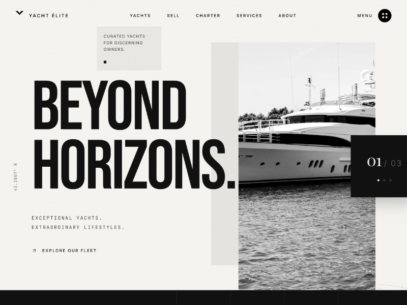 Preview for Luxury Yacht & Maritime Brokerage Template