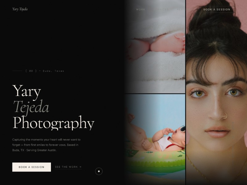 Preview for Photography Portfolio Landing Page Template