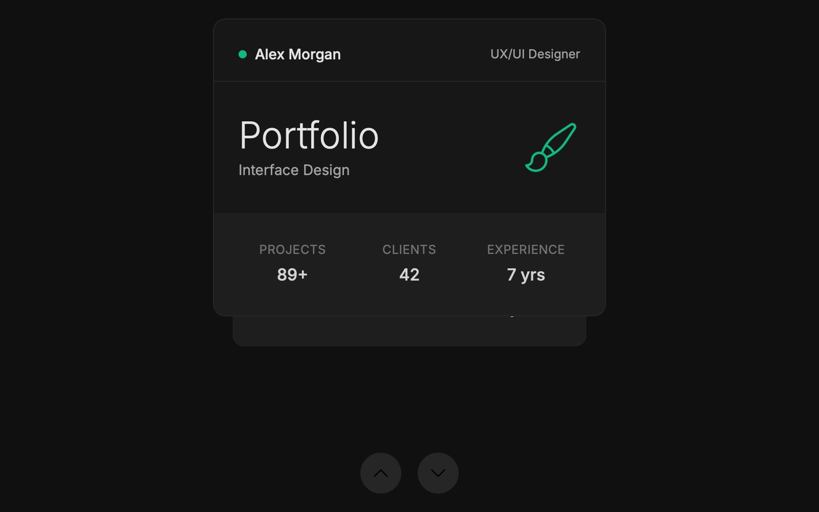 Preview for Interactive Rolodex Card Stack UI