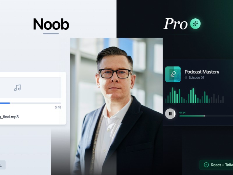 Preview for Noob vs Pro YouTube Thumbnail Template