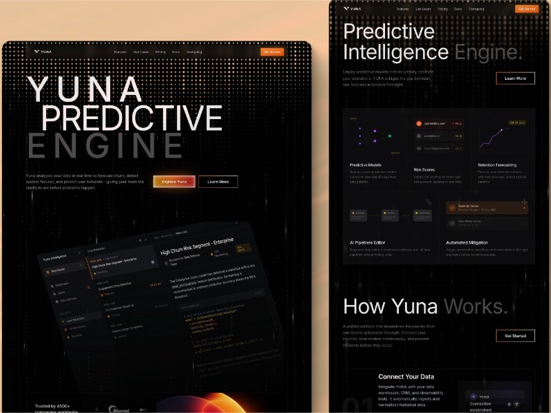 Preview for Predictive AI SaaS Landing Page Template