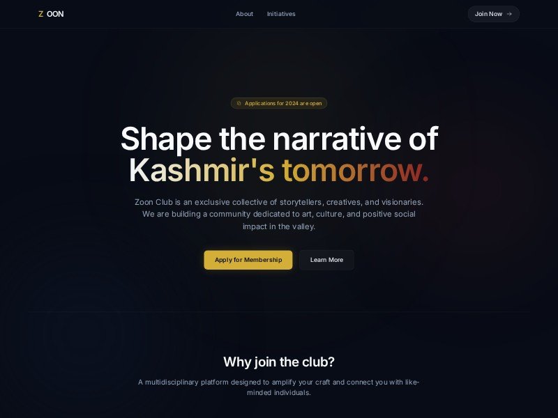 Preview for Zoon Club Membership Landing Page Template