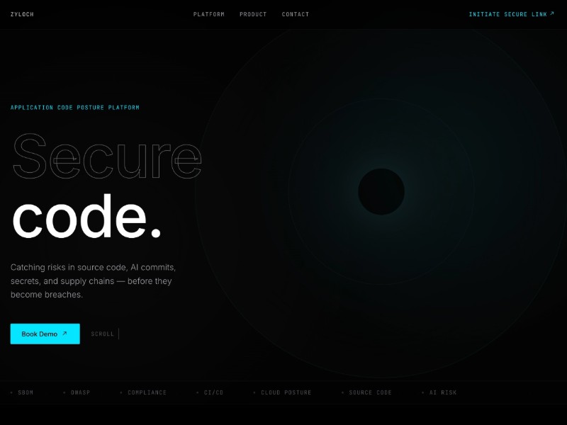 Preview for Zyloch Cybersecurity Landing Page Template